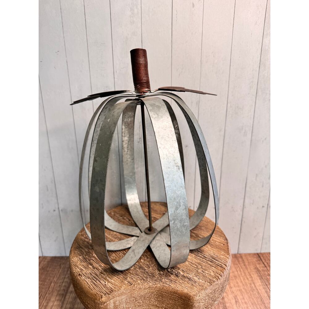 Rustic Metal Pumpkin Fall Decor Home Autumn Pumpkins Fall Art NEW!  FAST SHIP